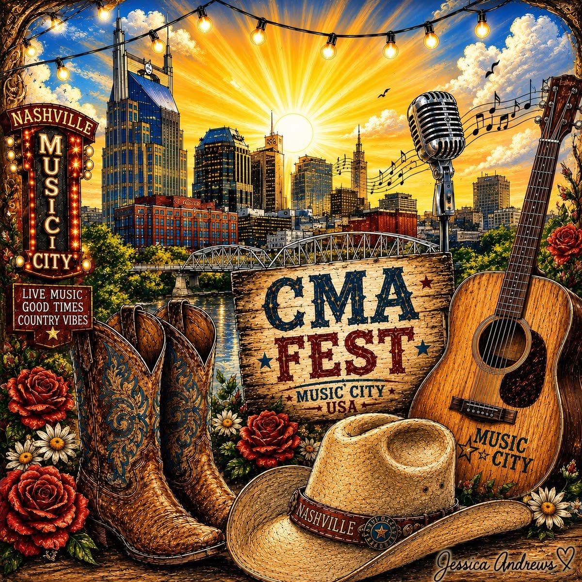 Concert/Festival/CMA - Honeysuckle & Sparrow