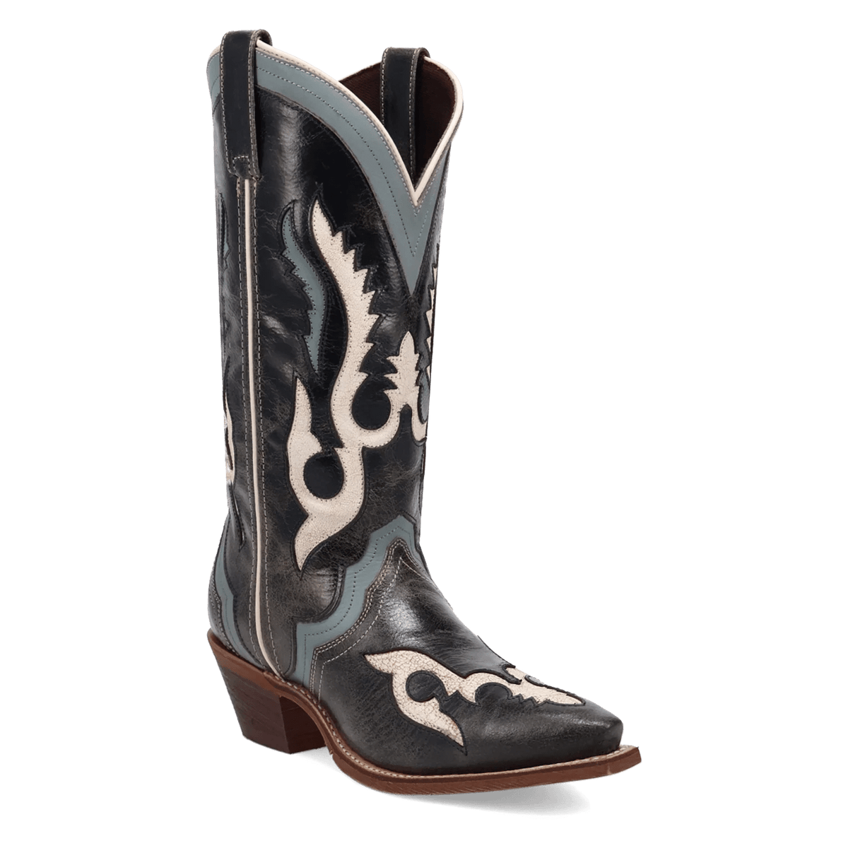 Laredo Honky-Tonk Halo - Women's Leather Cowgirl Boots - Honeysuckle & Sparrow
