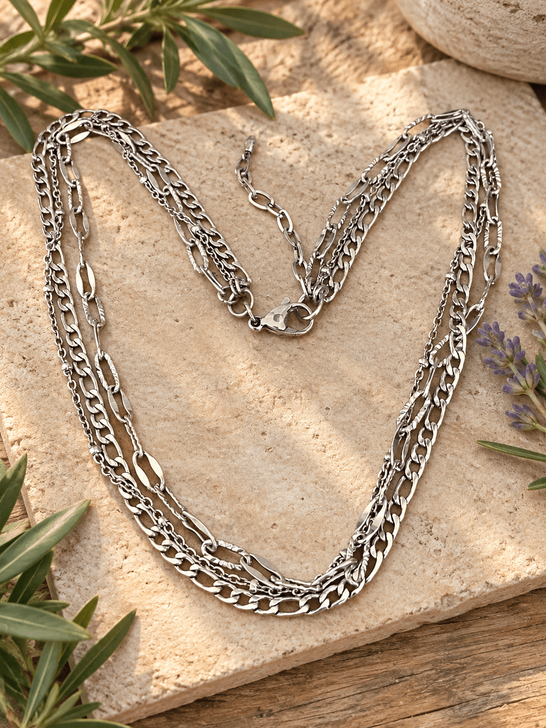 MULTI CHAIN NECKLACE - Honeysuckle & Sparrow