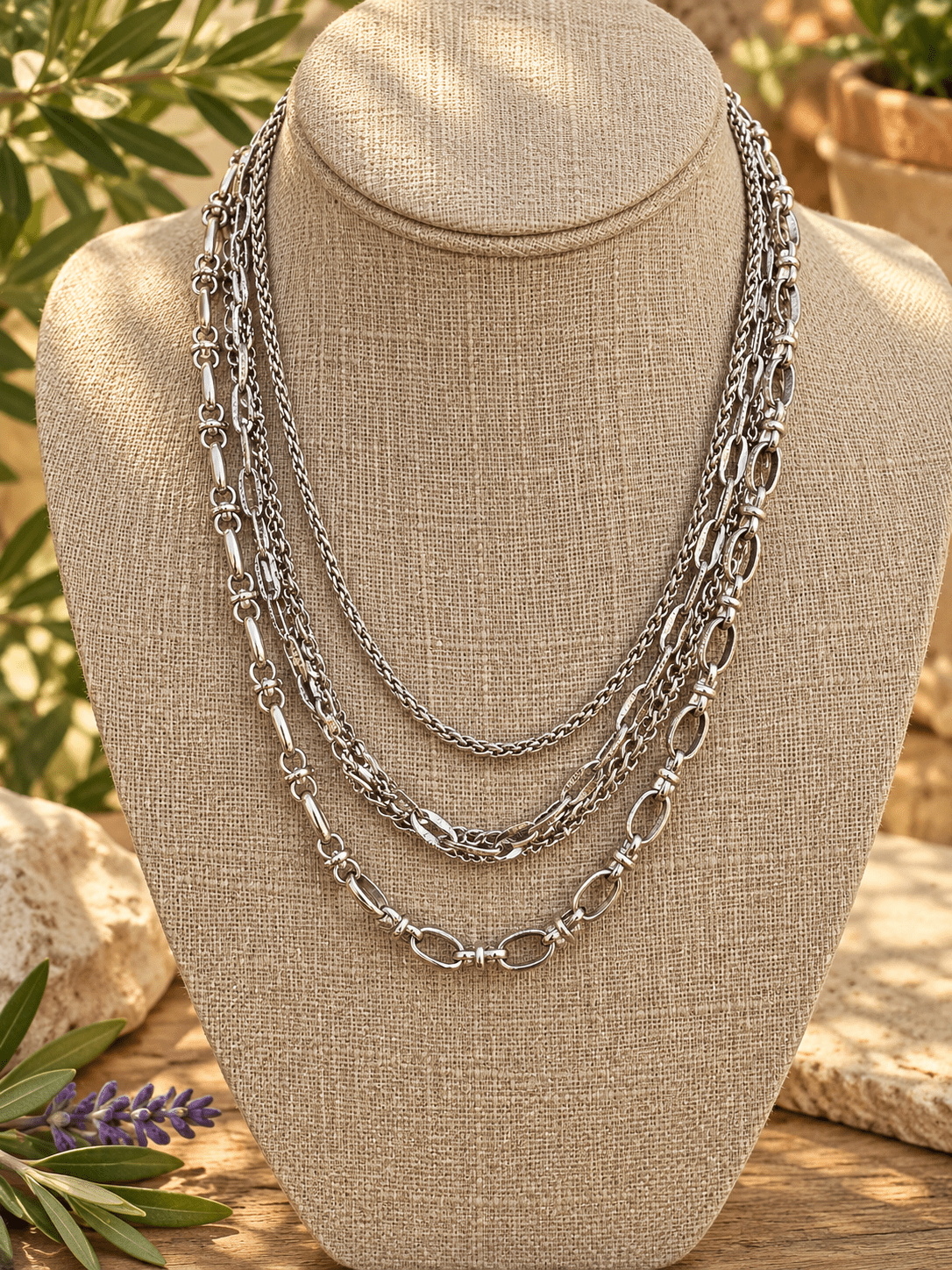 MULTI CHAIN NECKLACE - Honeysuckle & Sparrow