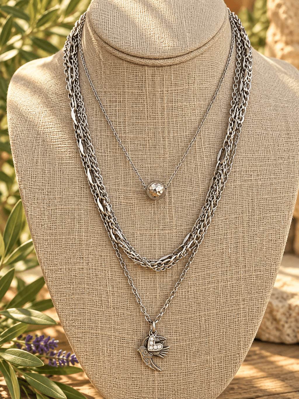 MULTI CHAIN NECKLACE - Honeysuckle & Sparrow