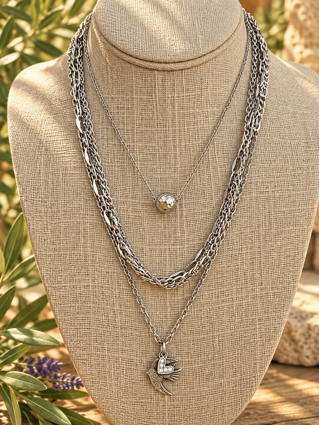 MULTI CHAIN NECKLACE - Honeysuckle & Sparrow