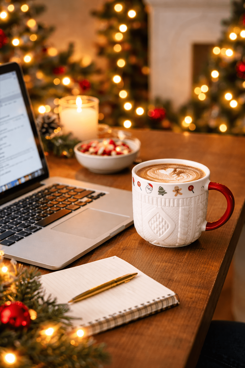 Christmas Ceramic Mug Set – Cozy Sweater Style Coffee Mugs, Holiday Gift - Honeysuckle & Sparrow