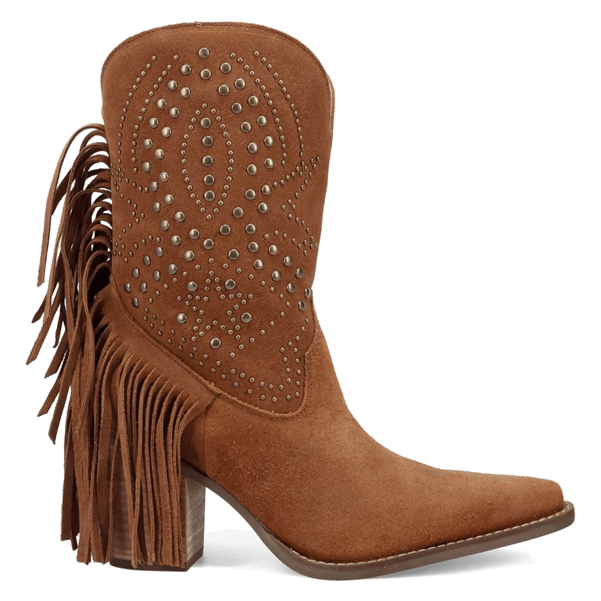Dingo Star Power - Women's Suede Cowgirl Boot - Honeysuckle & Sparrow