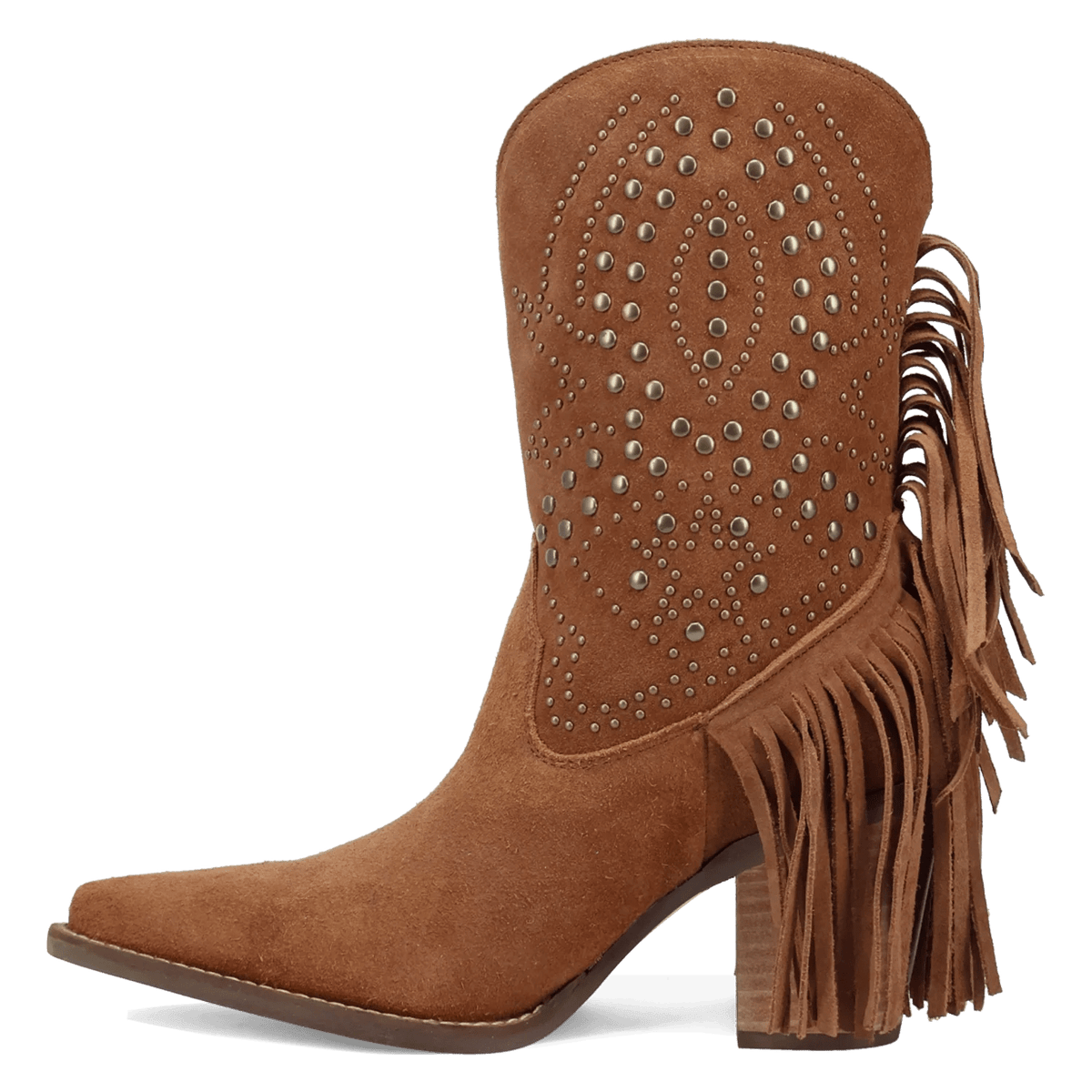 Dingo Star Power - Women's Suede Cowgirl Boot - Honeysuckle & Sparrow