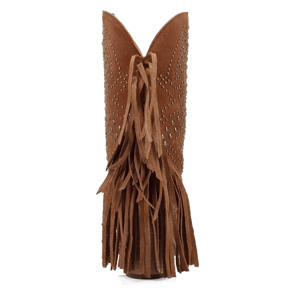 Dingo Star Power - Women's Suede Cowgirl Boot - Honeysuckle & Sparrow