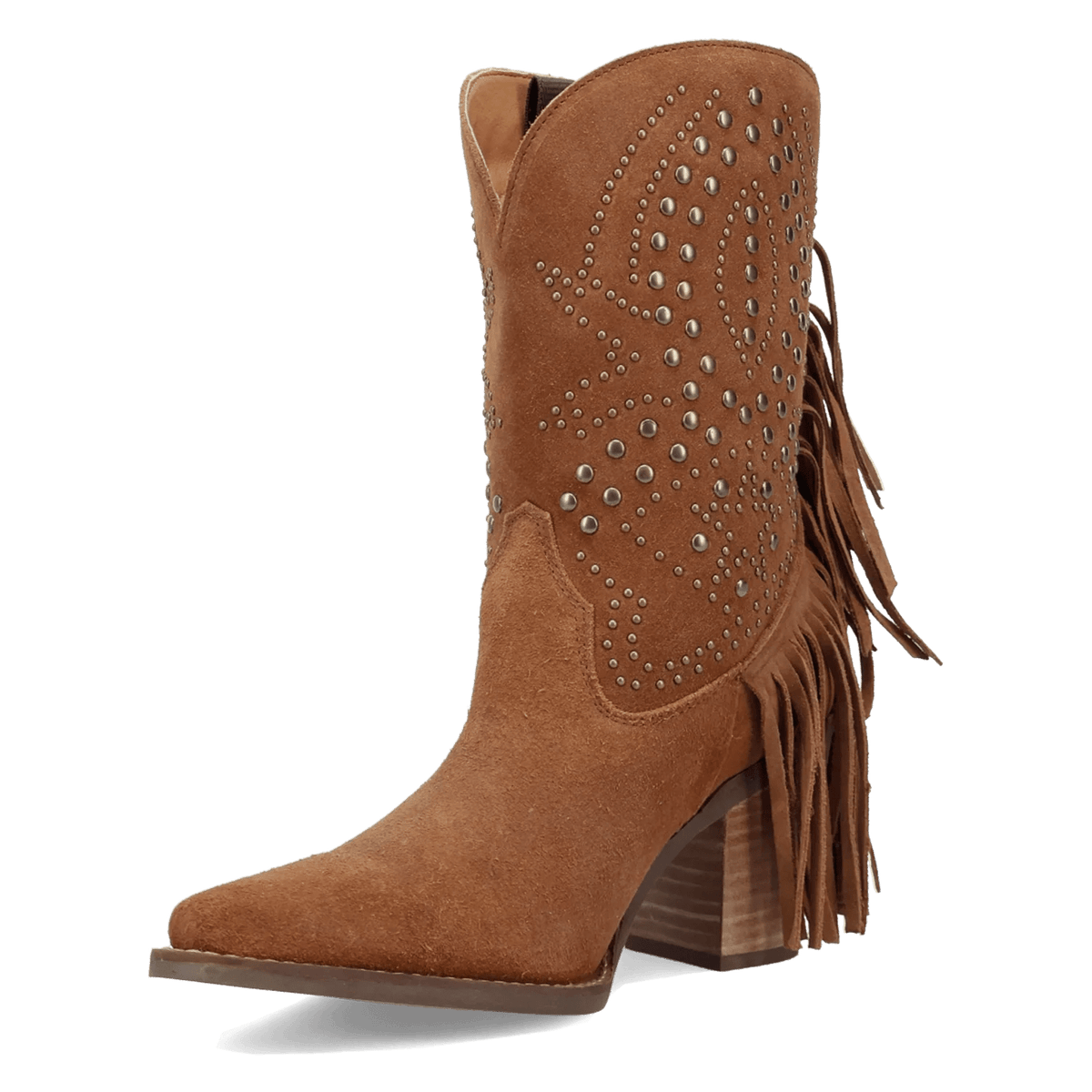 Dingo Star Power - Women's Suede Cowgirl Boot - Honeysuckle & Sparrow