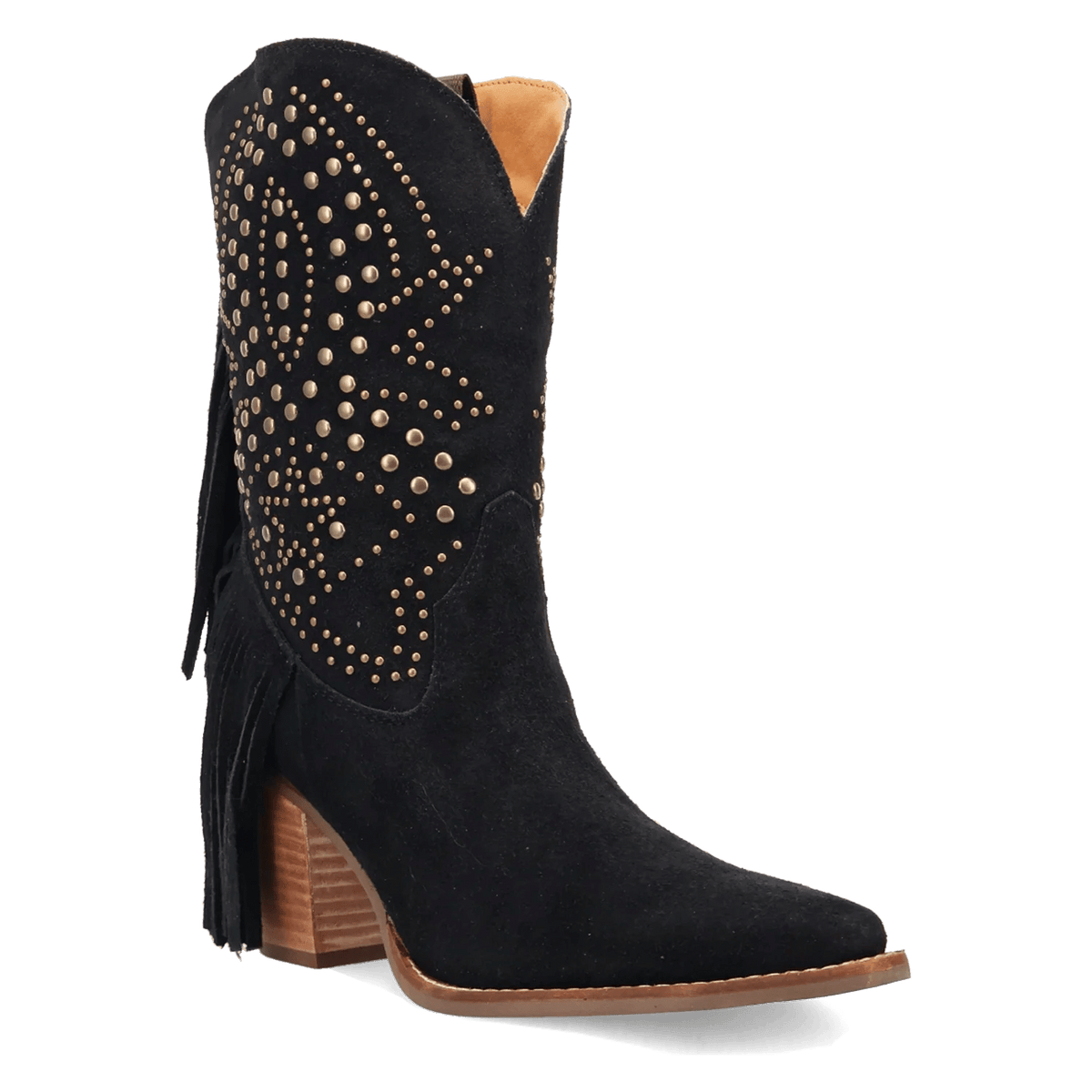 Dingo Star Power - Women's Suede Cowgirl Boot - Honeysuckle & Sparrow