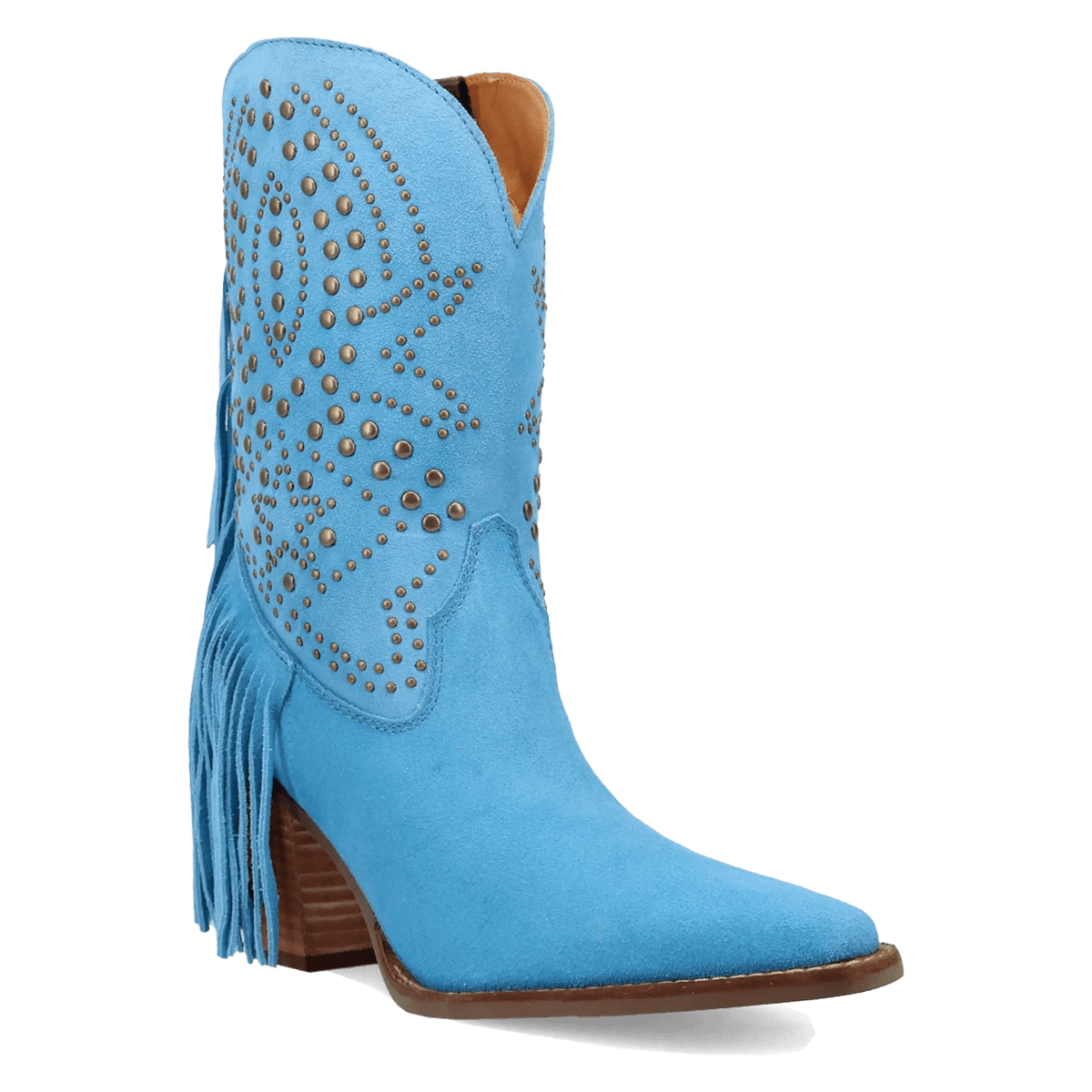 Dingo Star Power - Women's Suede Cowgirl Boot - Honeysuckle & Sparrow
