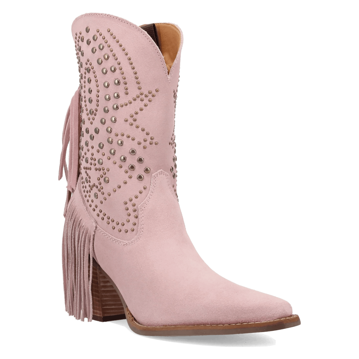 Dingo Star Power - Women's Suede Cowgirl Boot - Honeysuckle & Sparrow