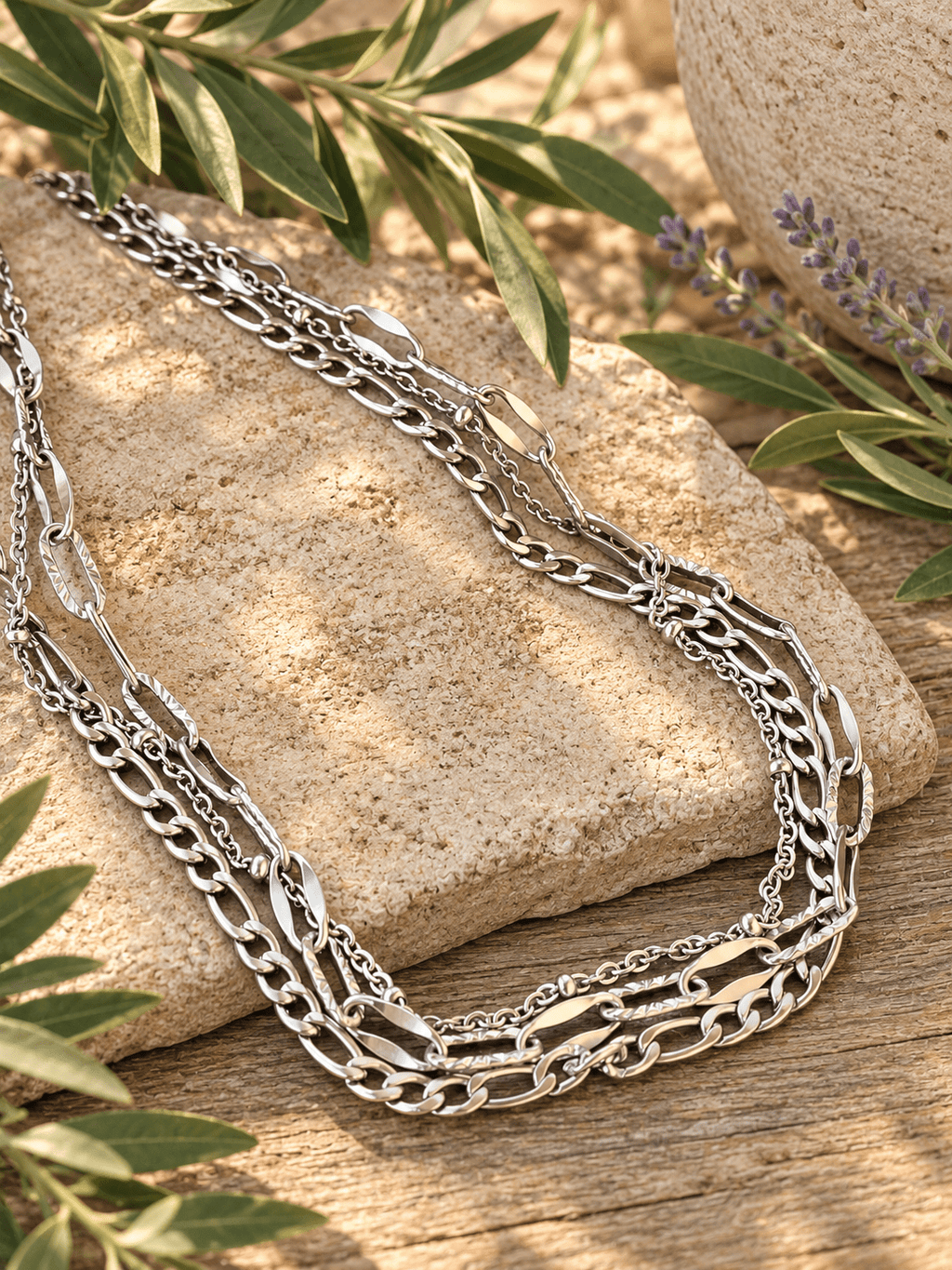 MULTI CHAIN NECKLACE - Honeysuckle & Sparrow