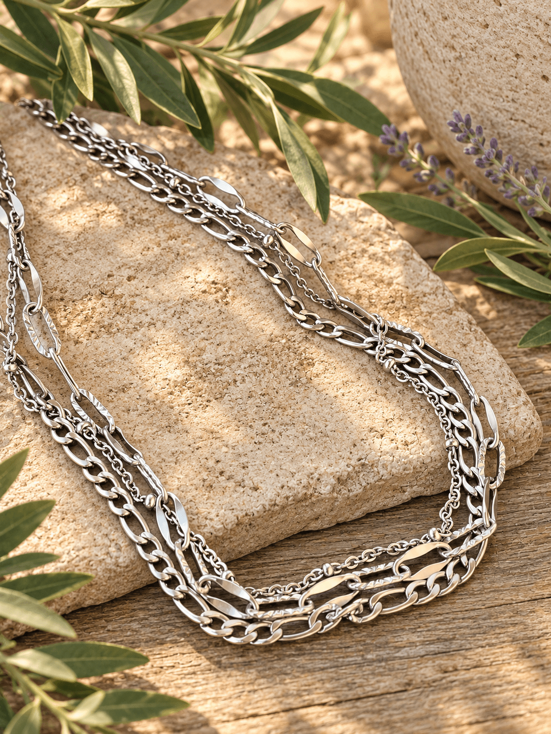 MULTI CHAIN NECKLACE - Honeysuckle & Sparrow