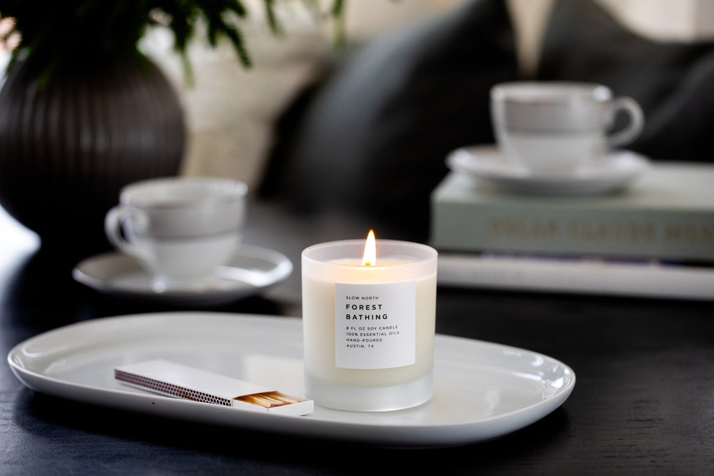 Forest Bathing - Signature Candle (Fir + Pine + Patchouli) - Honeysuckle & Sparrow