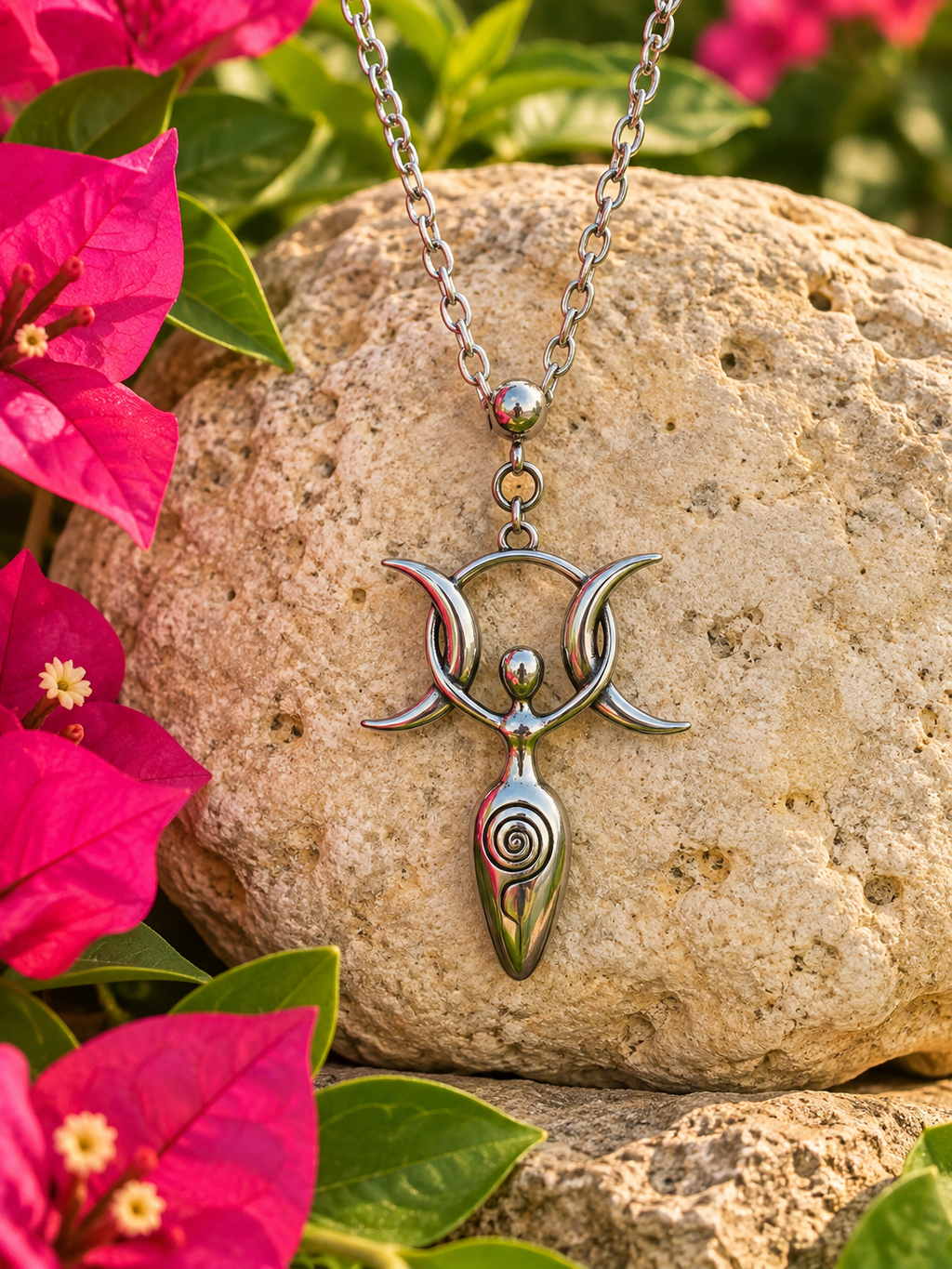 MOON GODDESS NECKLACE - Honeysuckle & Sparrow