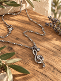 MUSICAL NOTE NECKLACE - Honeysuckle & Sparrow