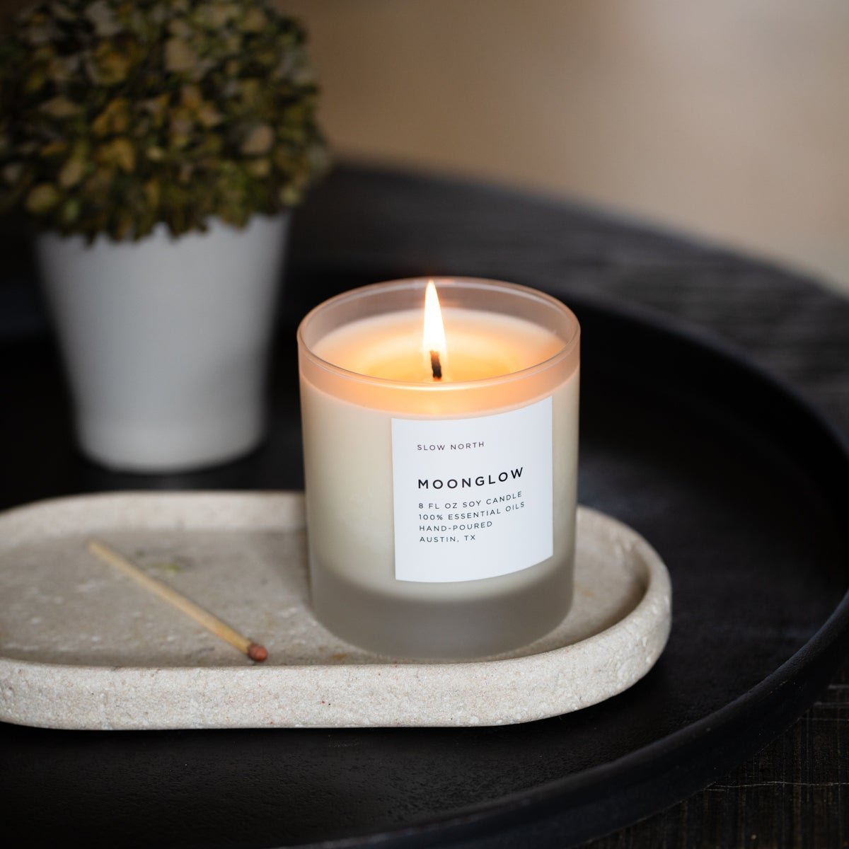 Moonglow - Signature Candle (Patchouli + Cinnamon + Black Pepper) - Honeysuckle & Sparrow