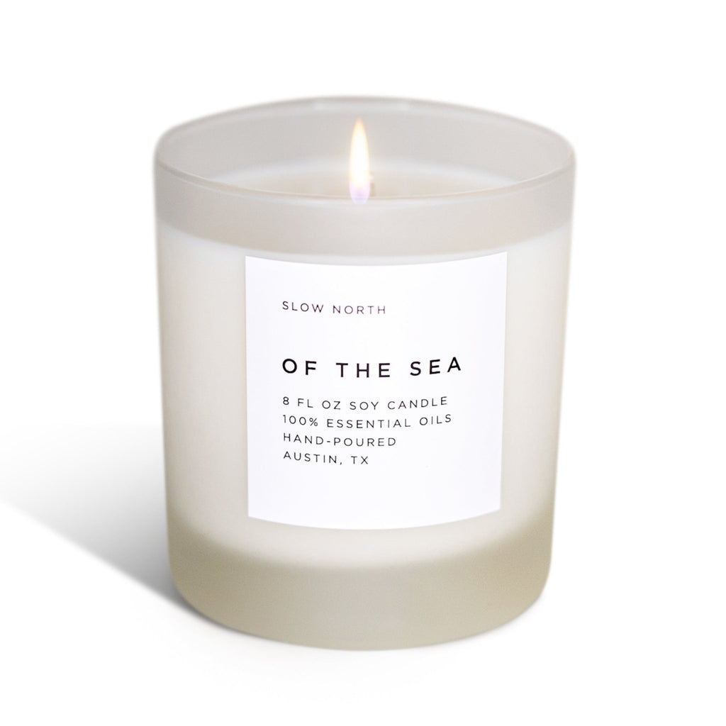 Of The Sea - Signature Soy Candle – Eucalyptus, Lavender & Peppermint - Honeysuckle & Sparrow