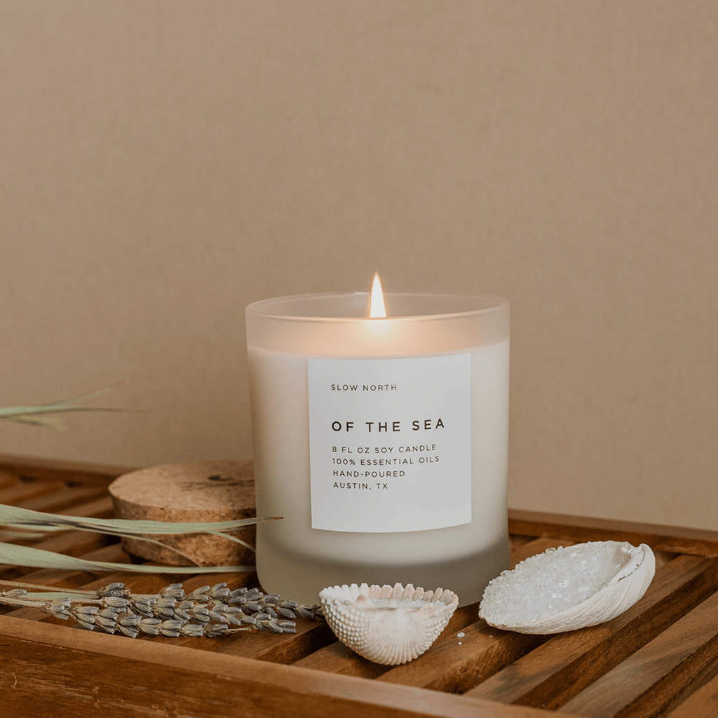Of The Sea - Signature Soy Candle – Eucalyptus, Lavender & Peppermint - Honeysuckle & Sparrow