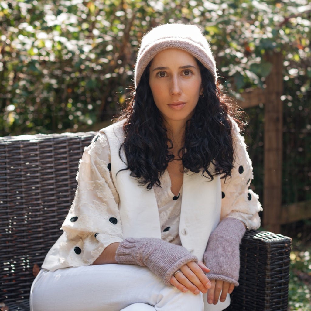 Blush Essential Knit Alpaca Beanie - Honeysuckle & Sparrow