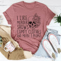 True Crime Introvert Top – "Murder Shows Comfy Clothes" Graphic T-Shirt - Honeysuckle & Sparrow